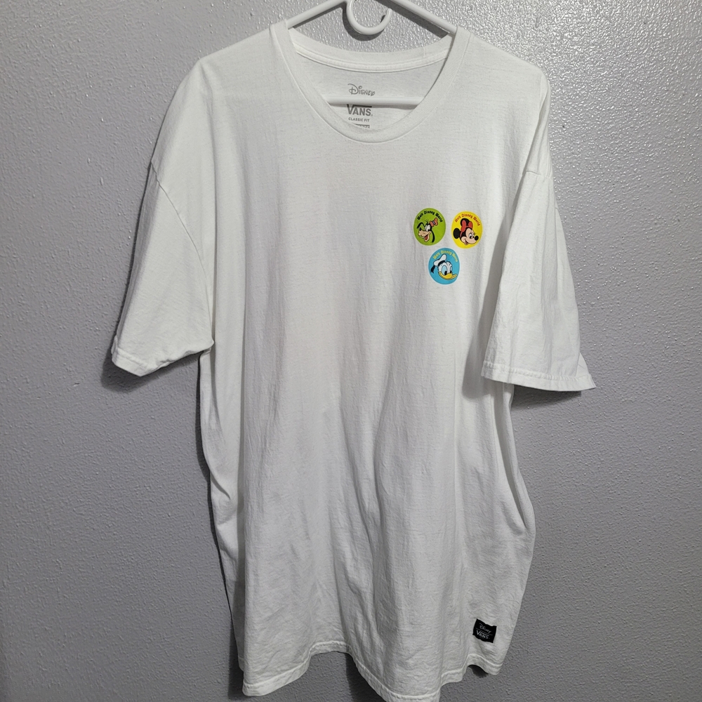 Vans Disney White Short Sleeve 50th Anniversary Tee